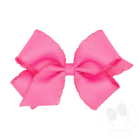 Medium Moonstitch Edge Bow- assorted