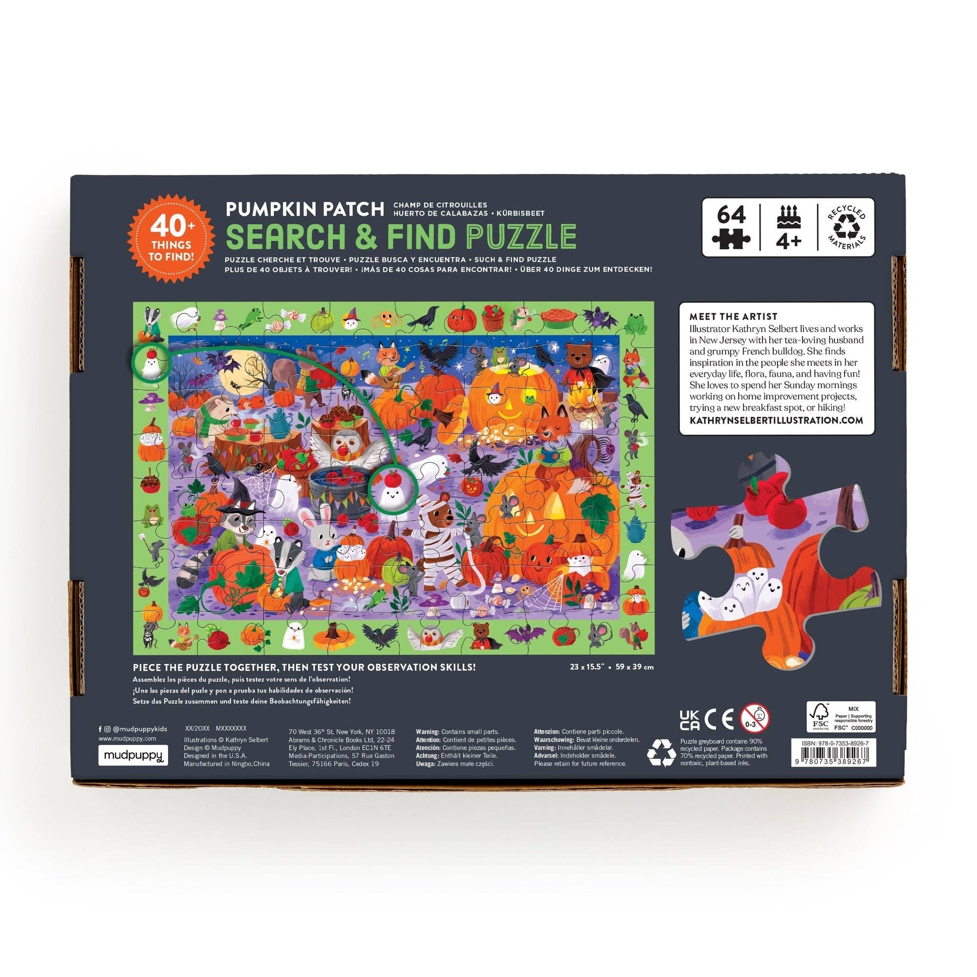 Pumpkin Patch 64 Piece Search &amp; Find Puzzle