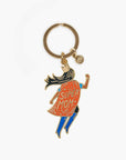 Soaring Super Mom Enamel Keychain