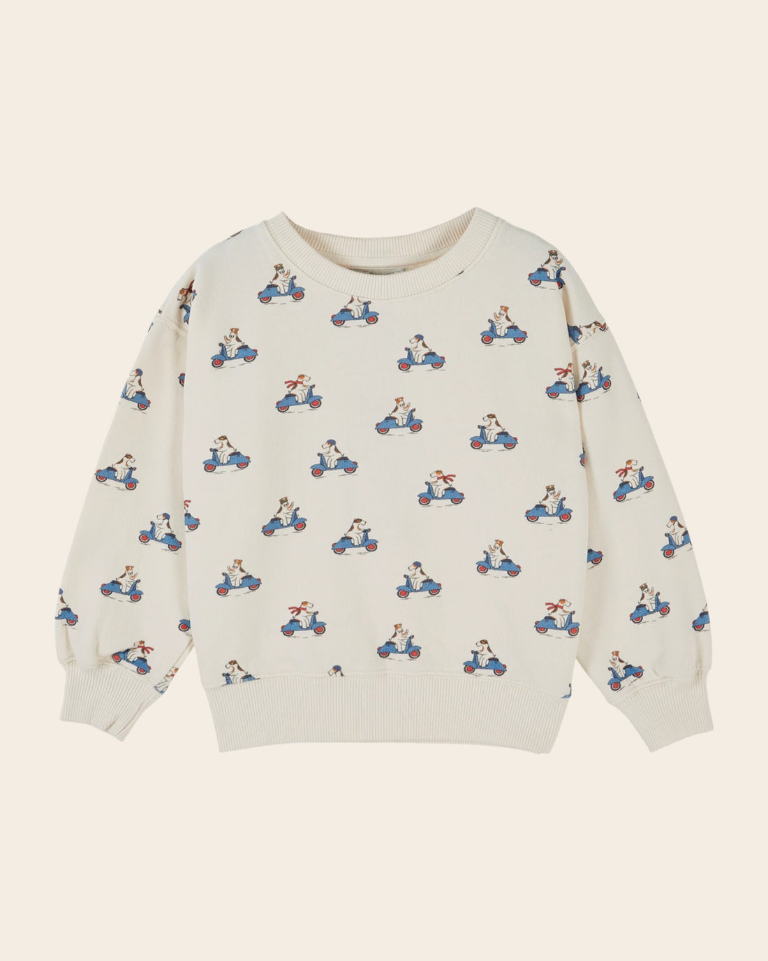 Organic Cotton Grand Dog Ecru Sweatshirt