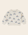 Organic Cotton Grand Dog Ecru Sweatshirt