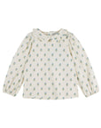 Organic Cotton Blue Floral Blouse