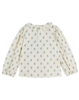 Organic Cotton Blue Floral Blouse