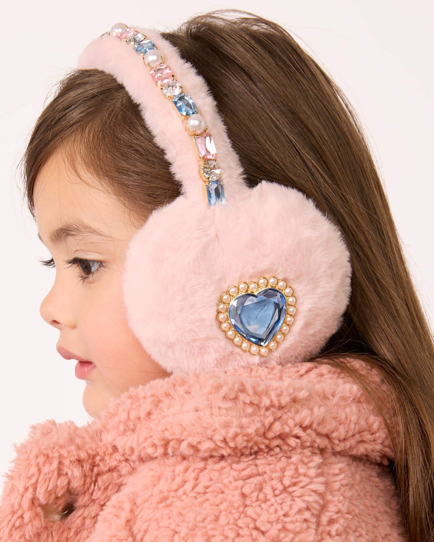 Cotton Candy Jeweled Ear Muffs