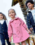 Pink Corduroy Minnie Dress