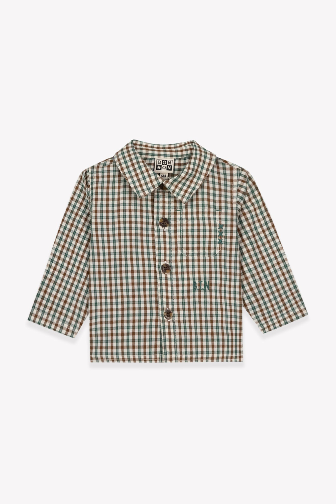 Bonton Mini Check Sunday Shirt