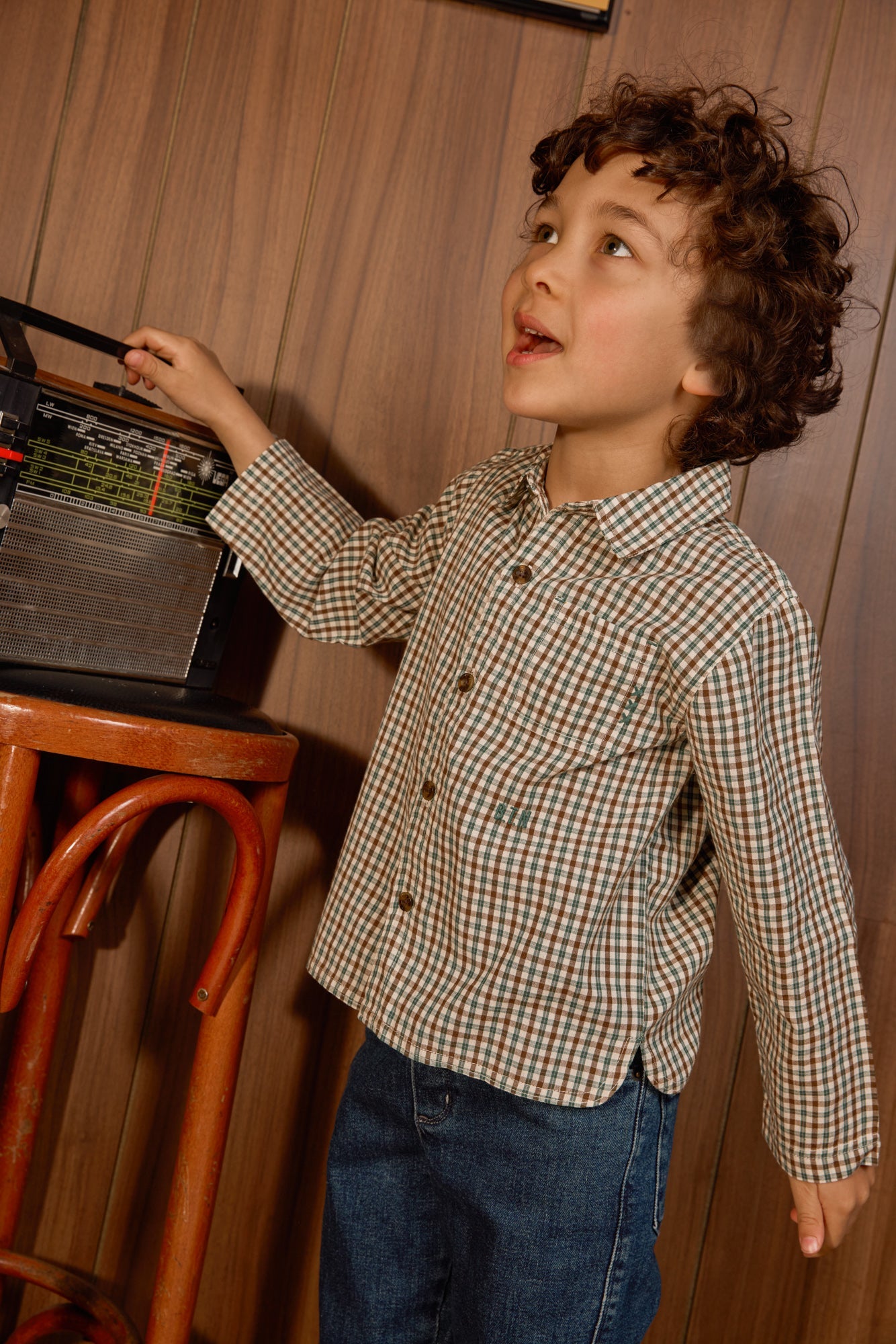 Bonton Mini Check Sunday Shirt