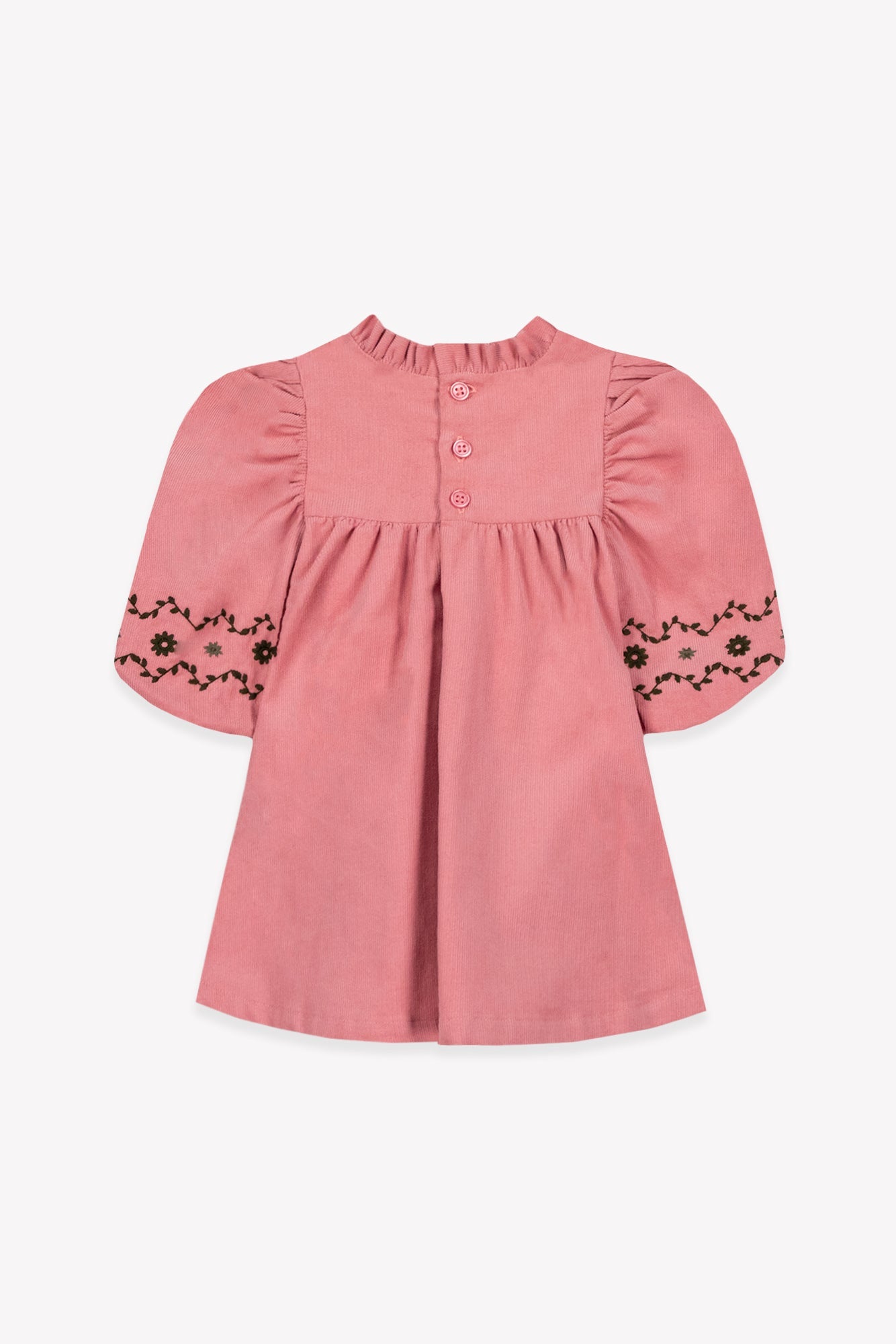 Pauline Corduroy Embroidered Dress