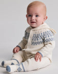 Barefoot Dreams Ivory Fair Isle Cozy Onesie