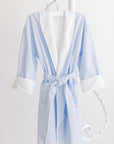 Blue Pinstripe Bathrobe