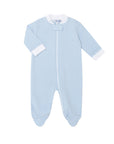 Blue Bubble Zip Footie