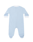 Blue Bubble Zip Footie