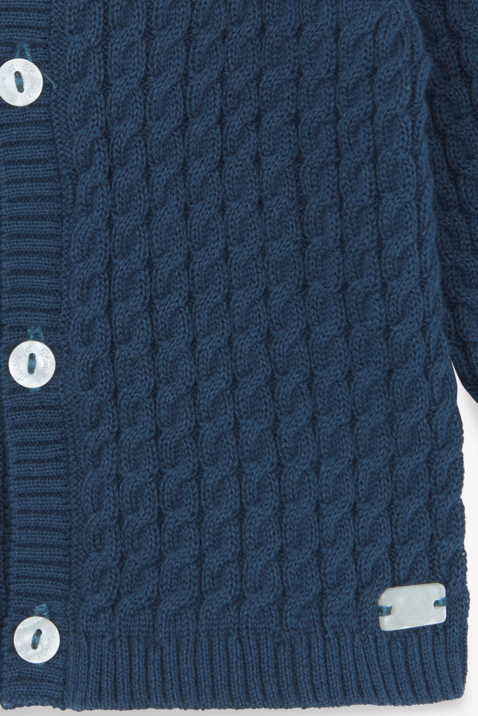 Tartine et Chocolat Navy Cableknit Cardigan