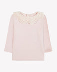 Pink Ribbed Frill Collar Set
