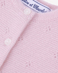 Pink Cashmere Cardigan