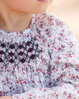 Tartine et Chocolat Red Floral Smocked Dress