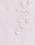 Pink Wool Cashmere Embroidered Romper