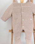 Greige Faux Fur Lined Bunting