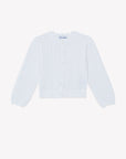 Tartine et Chocolat White Open Knit Cardigan