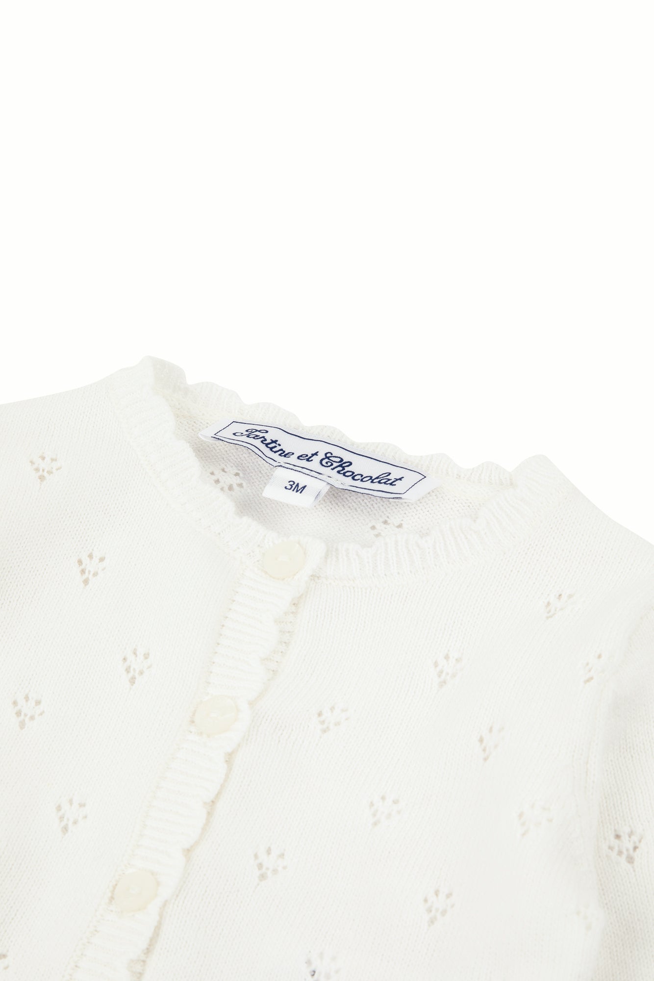 Tartine et Chocolat Pointelle Cardigan