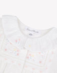 Tartine et Chocolat Floral Embroidered Footie