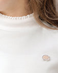 Ivory Ribbed Turtleneck
