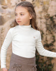 Ivory Ribbed Turtleneck