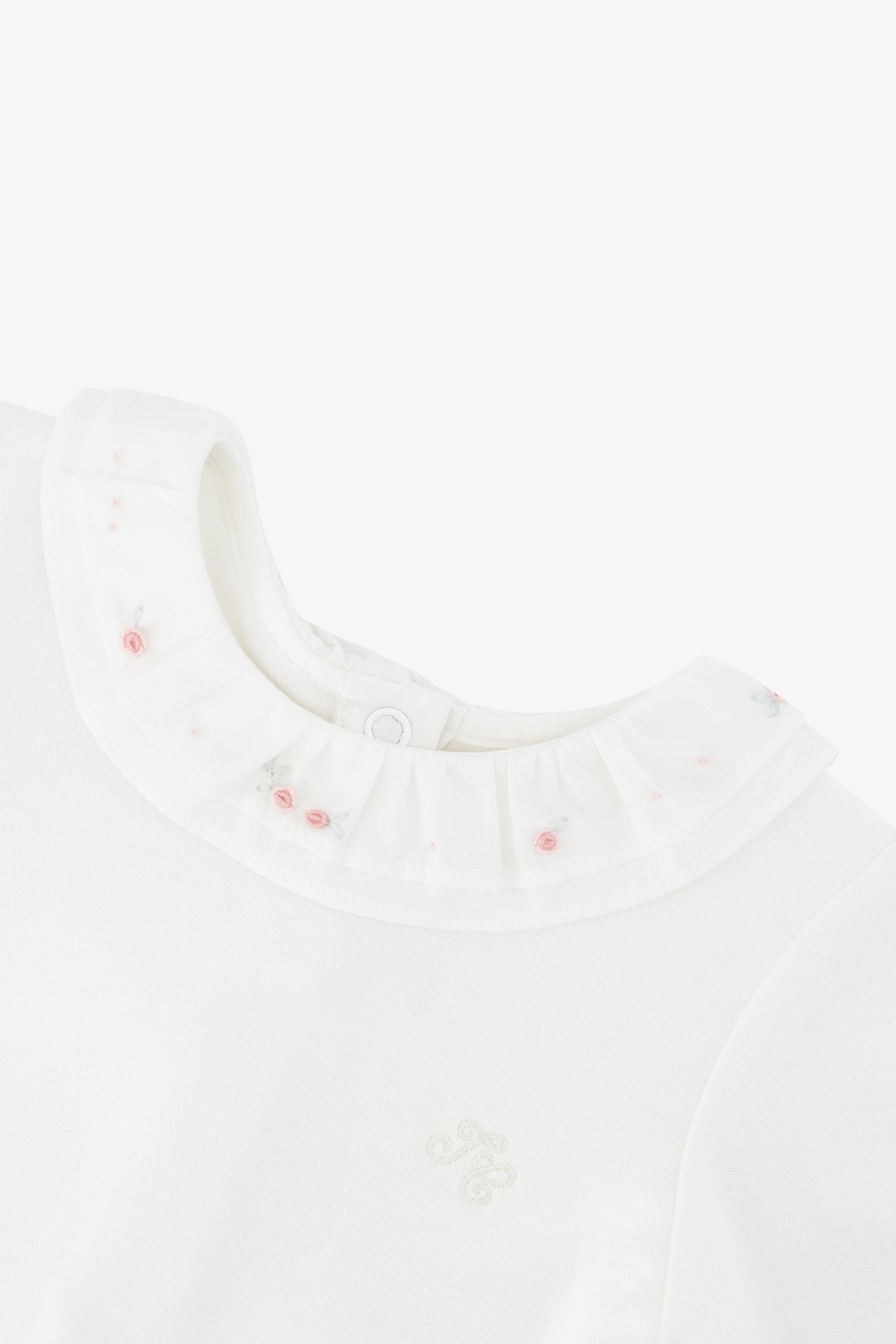 Tartine et Chocolat Rose Embroidred Bodysuit
