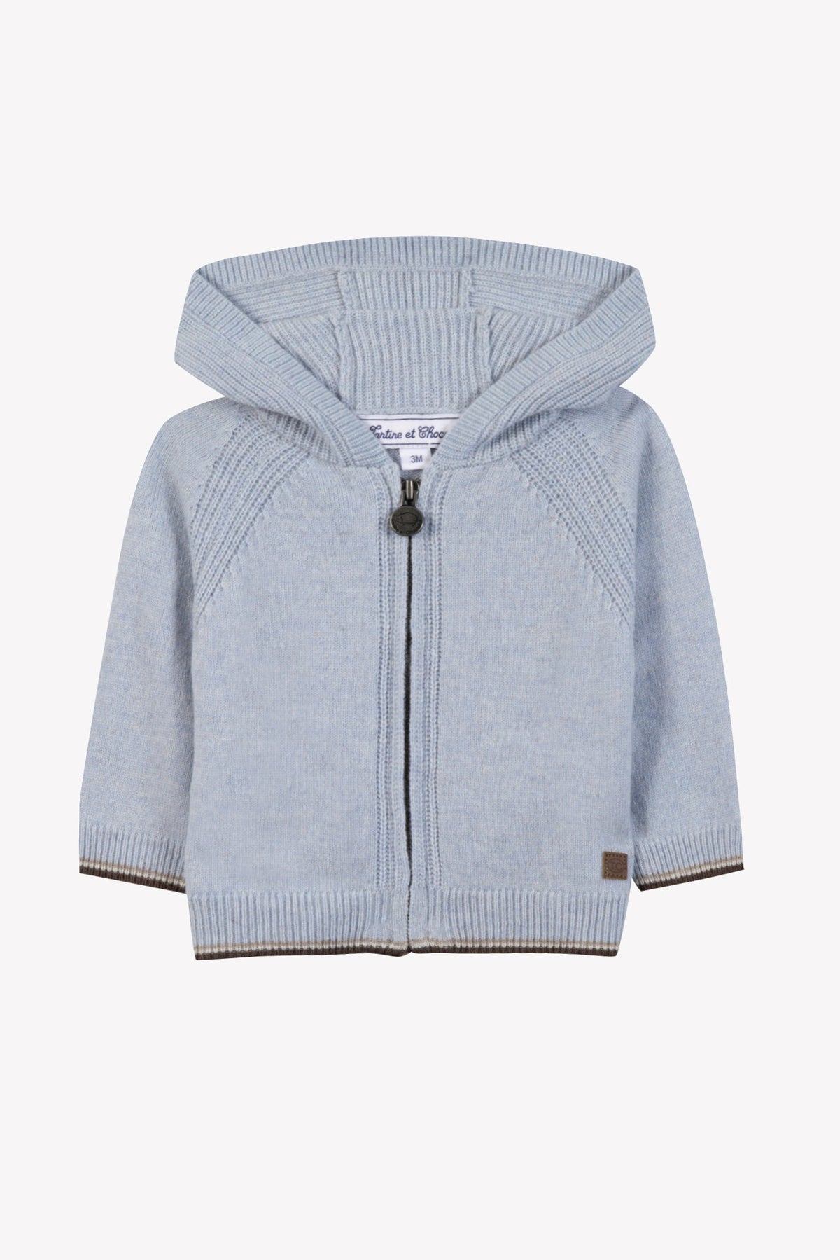 Blue Wool Cashmere Wool Cashmere Hoodie