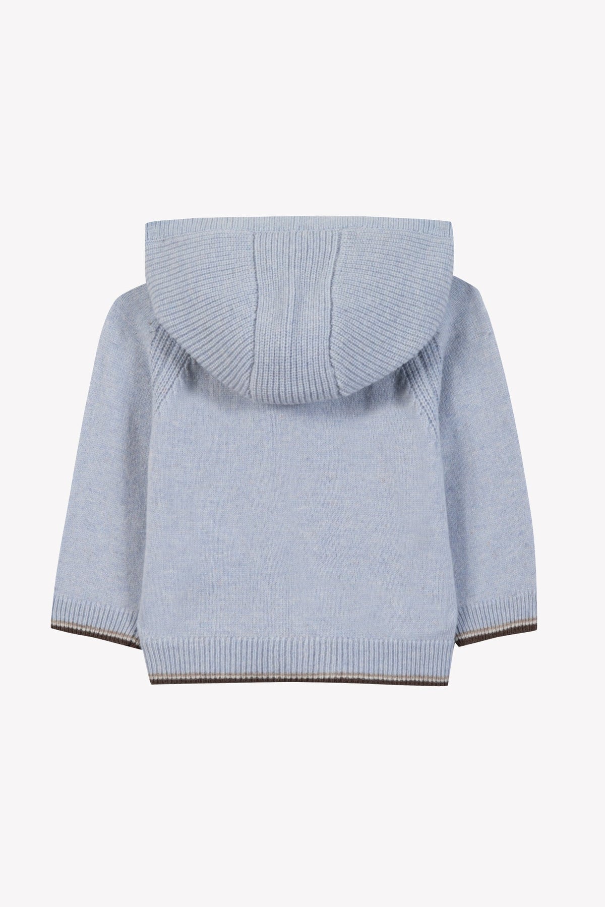 Blue Wool Cashmere Wool Cashmere Hoodie