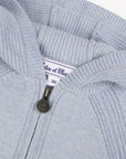 Blue Wool Cashmere Wool Cashmere Hoodie