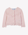 Pink Pointelle Wool Cashmere Sweater