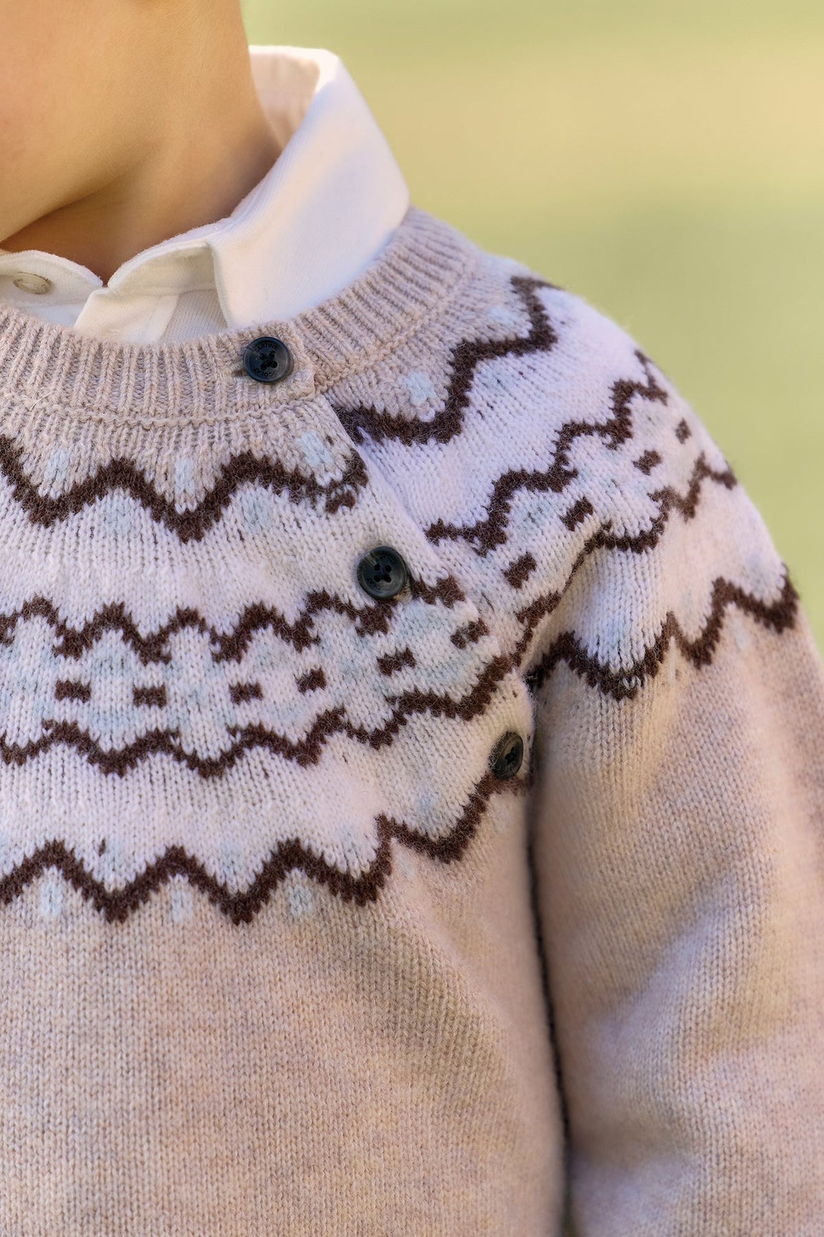 Tan Fair Isle Sweater