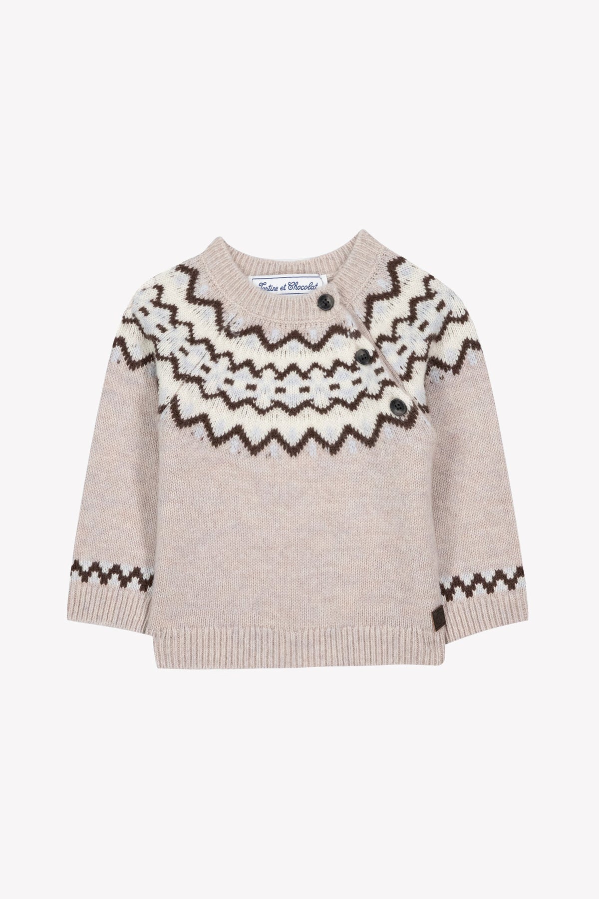 Tan Fair Isle Sweater