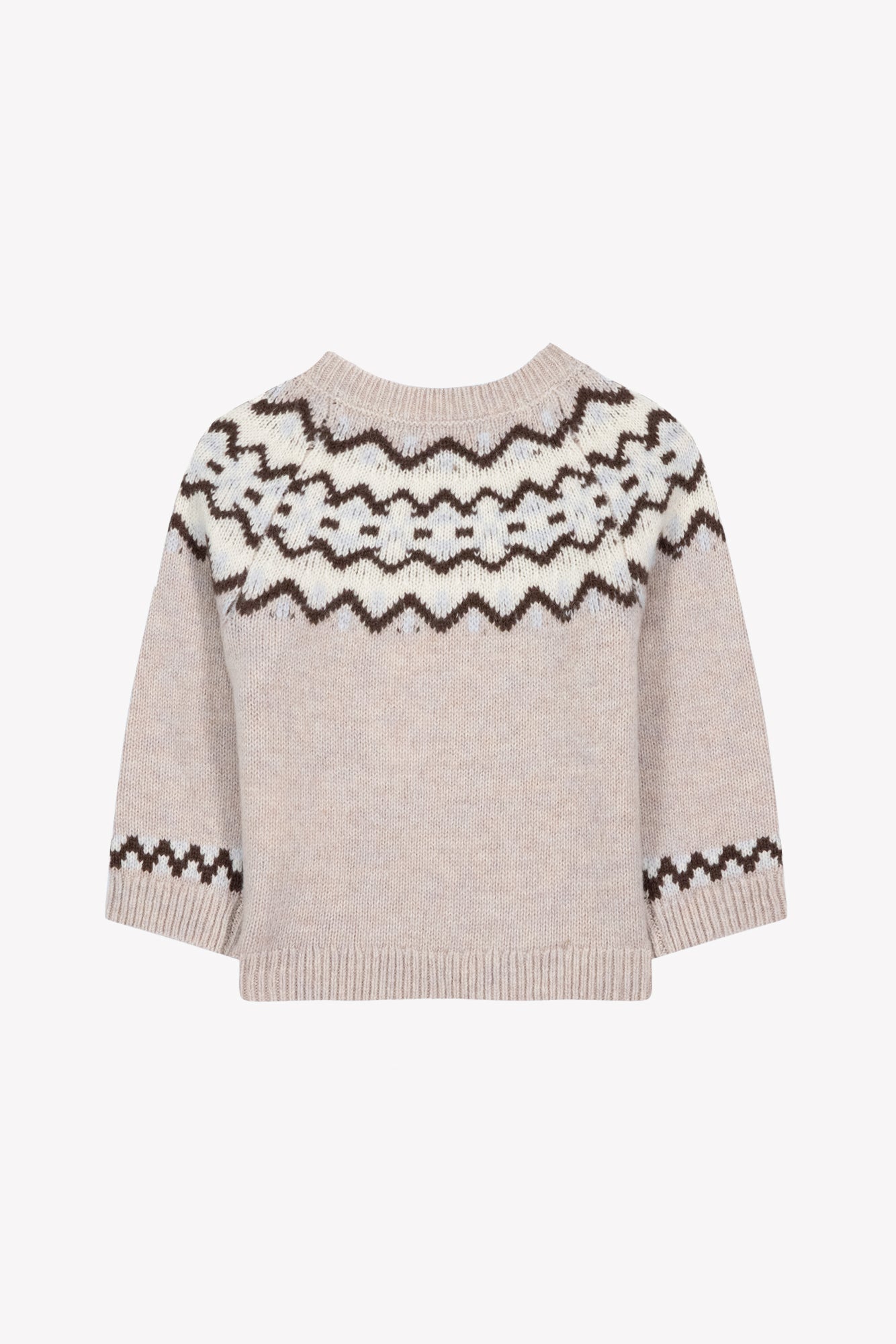 Tan Fair Isle Sweater