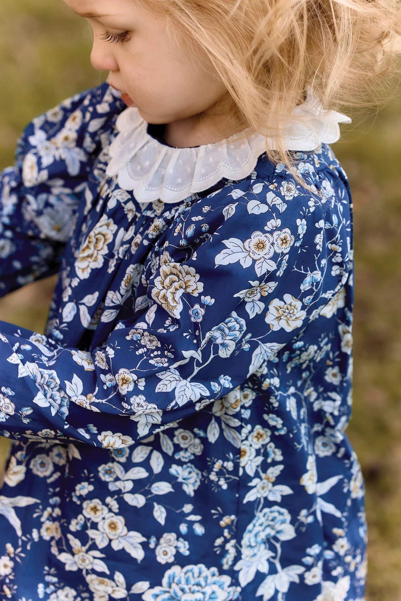 Tartine et Chocolat Navy Floral Liberty Print Dress