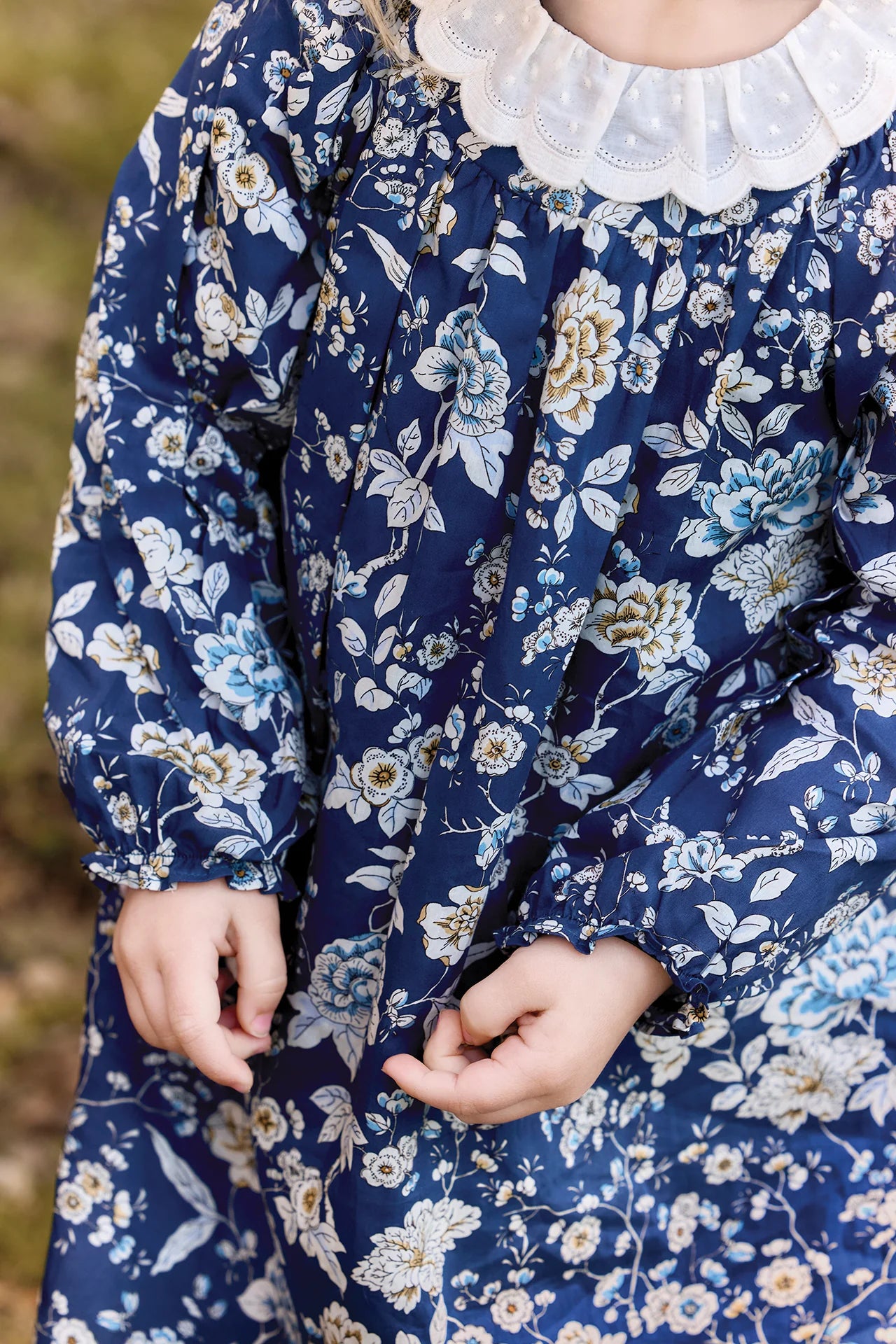Tartine et Chocolat Navy Floral Liberty Print Dress