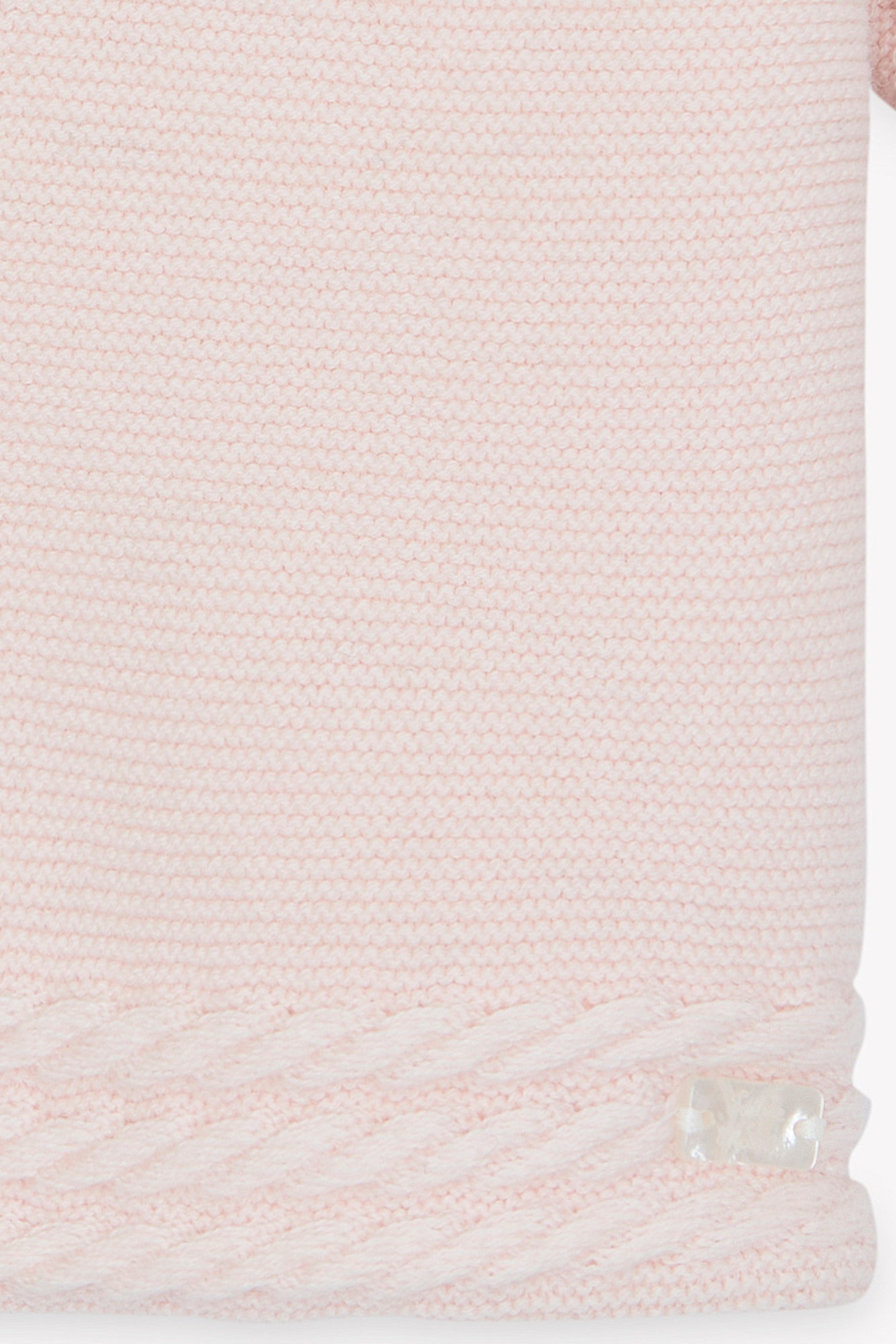 Pink Cotton Cashmere Baby Jacket