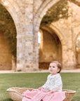 Tartine et Chocolat Velour Floral Romper