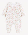 Tartine et Chocolat Velour Floral Romper