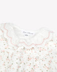 Tartine et Chocolat Velour Floral Romper