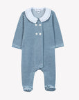 Tartine et Chocolat Velour Stripe Romper