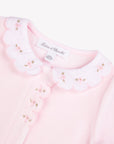Tartine et Chocolat Velour Scallop Collar Footie
