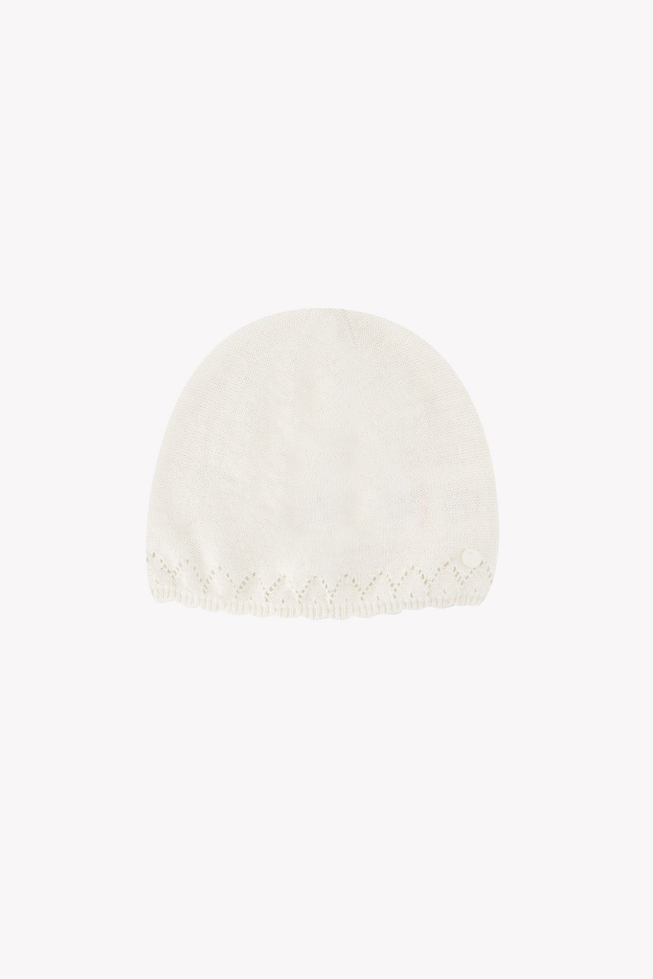 Ivory Cotton Cashmere Baby Hat