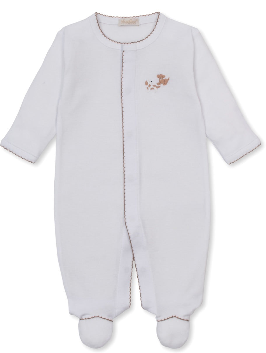 Kissy Premier Puppy Paws Embroidered Footie
