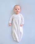 Boys Sweetly Smocked Greeting Gown