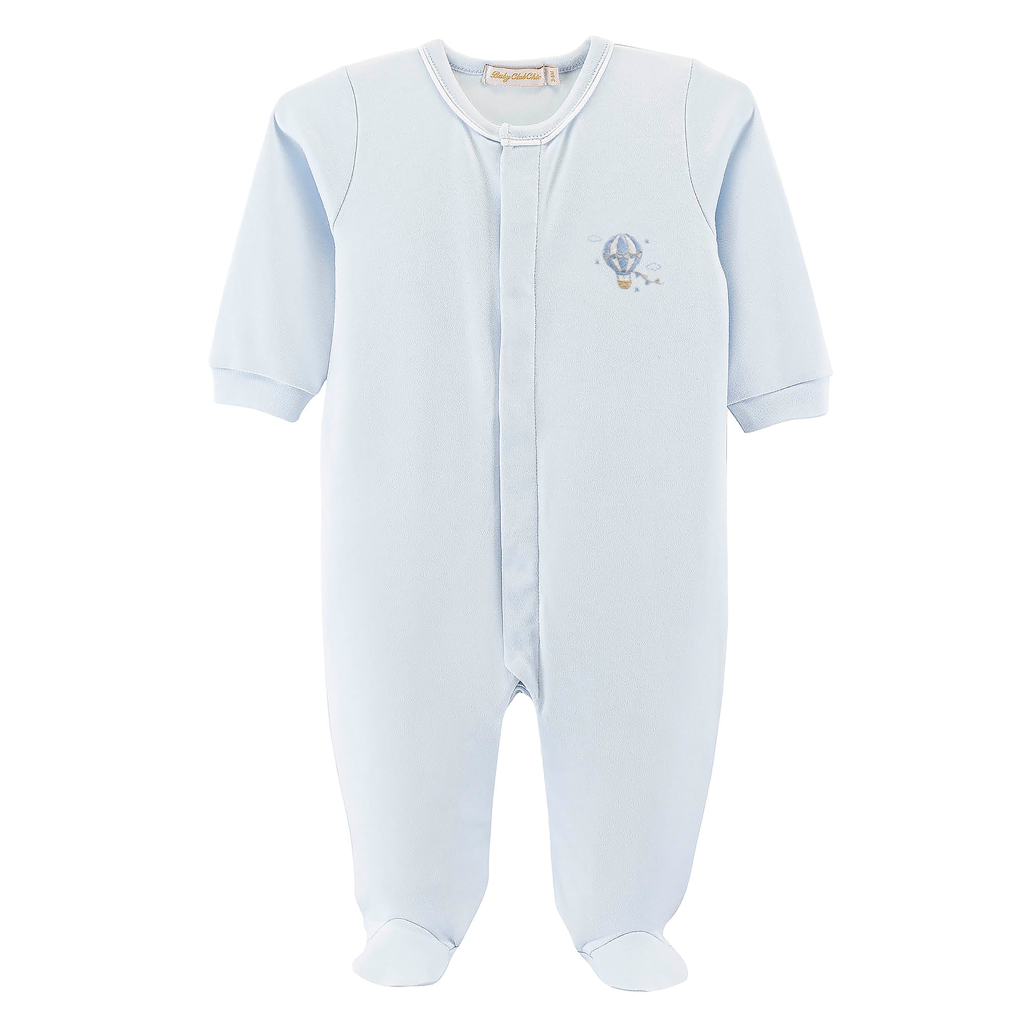 Hot Air Balloon Embroidered Footie
