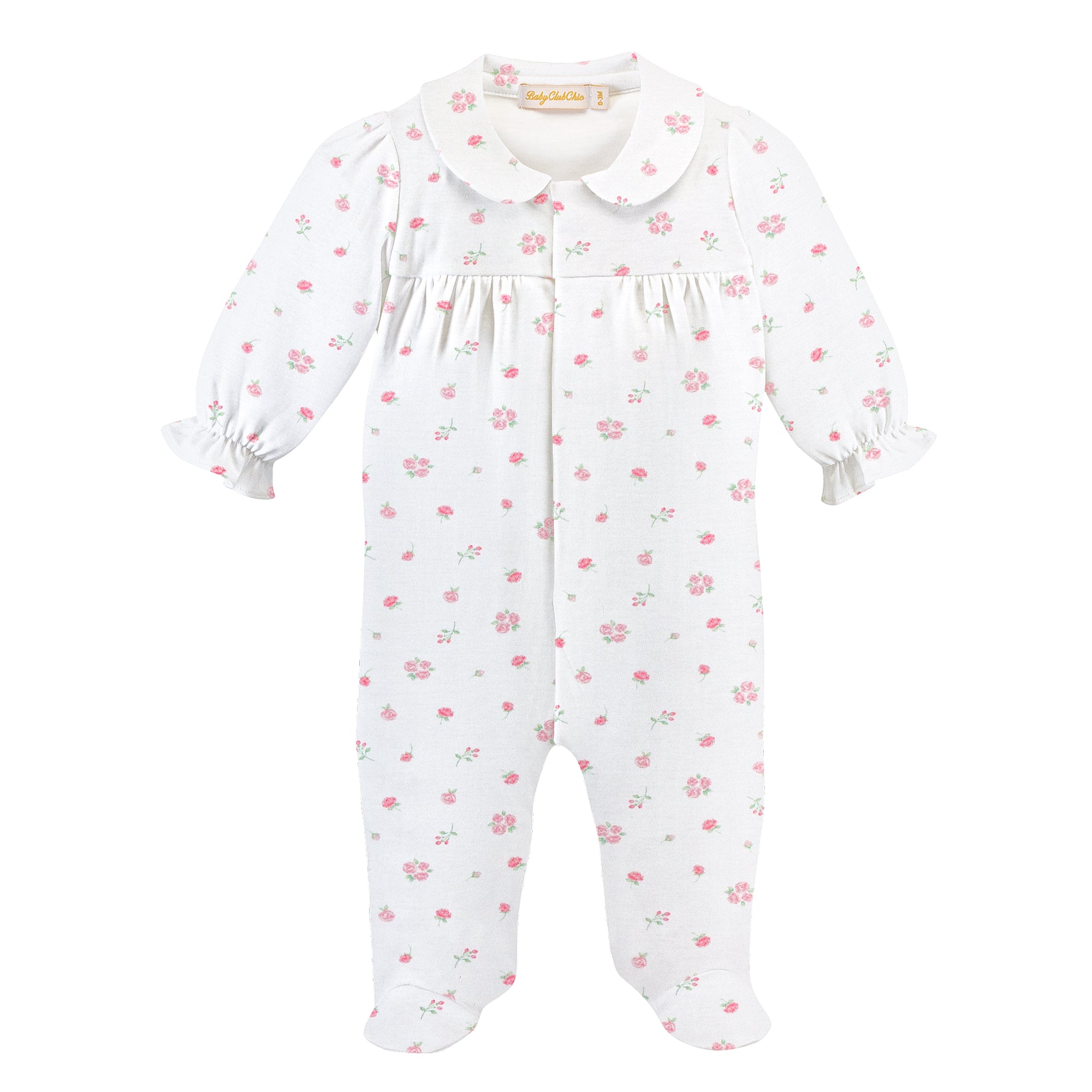 Tiny Rosebud Collared Romper
