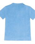 Le Merin Blue Terry Cloth Polo