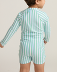 Tamarin Stripe Baby Rashguard Shorts One Piece